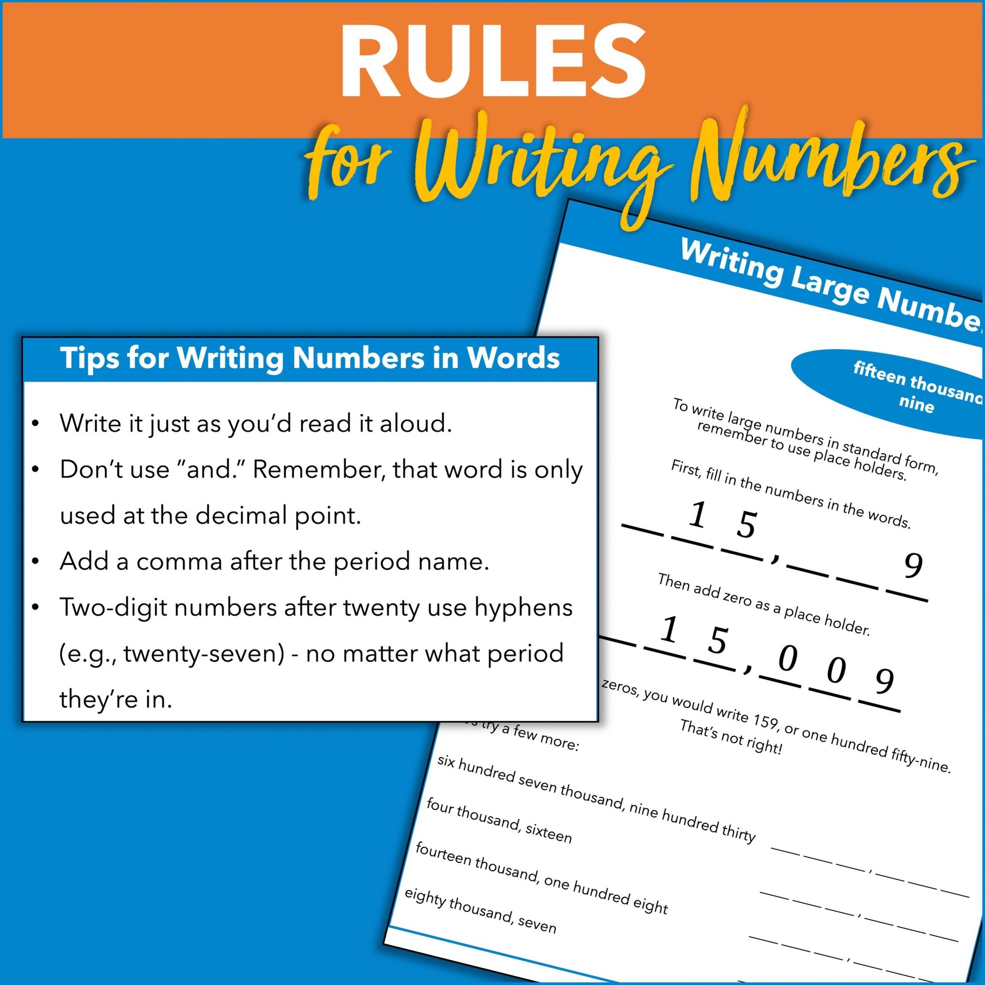 number words writing