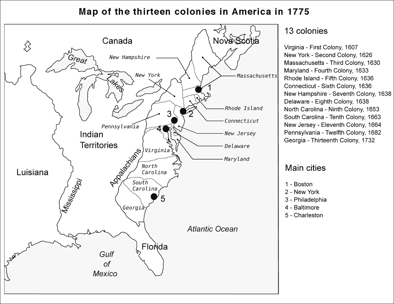 13 Colonies Map Coloring Page Free Printable 13 Colonies Map Coloring Page Free Printable