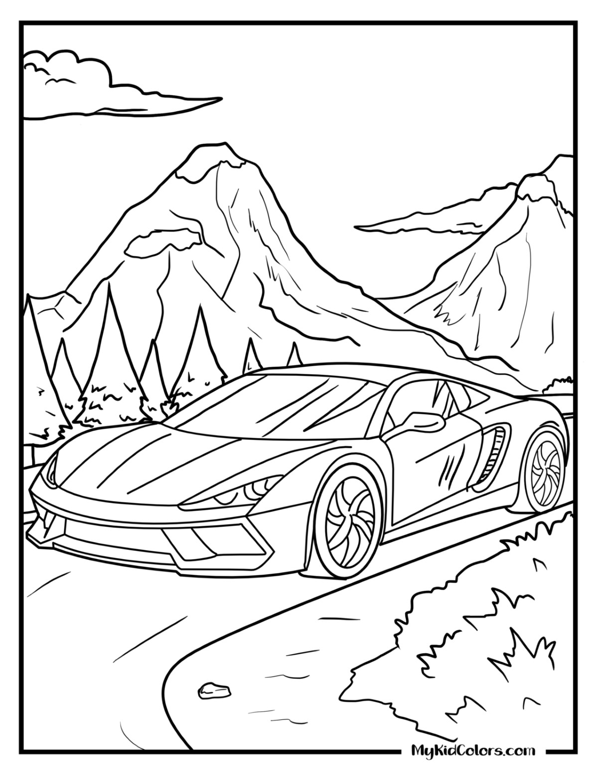 15 Free Cars Coloring Pages For Kids Free PDF Printables 