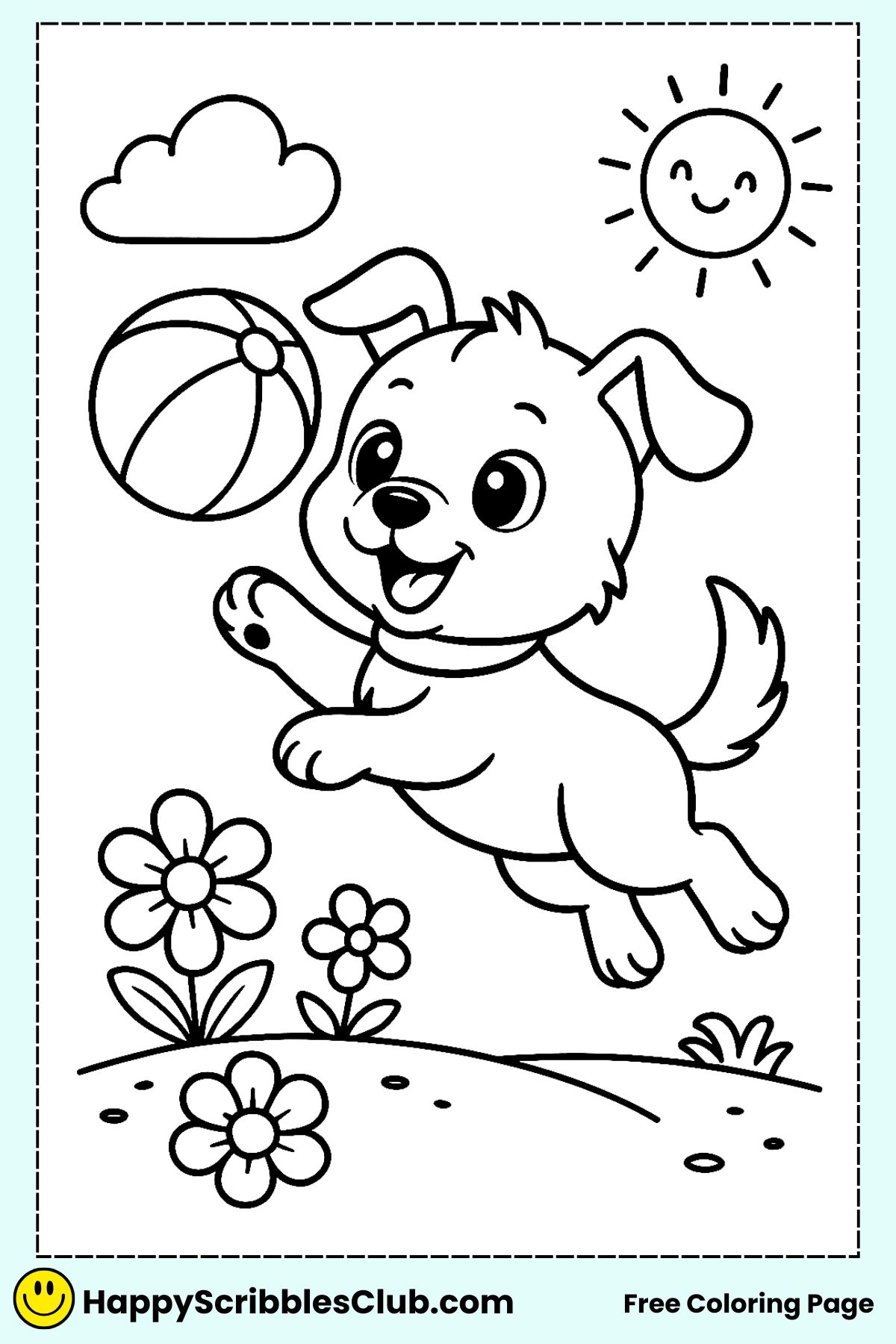 puppy coloring pages