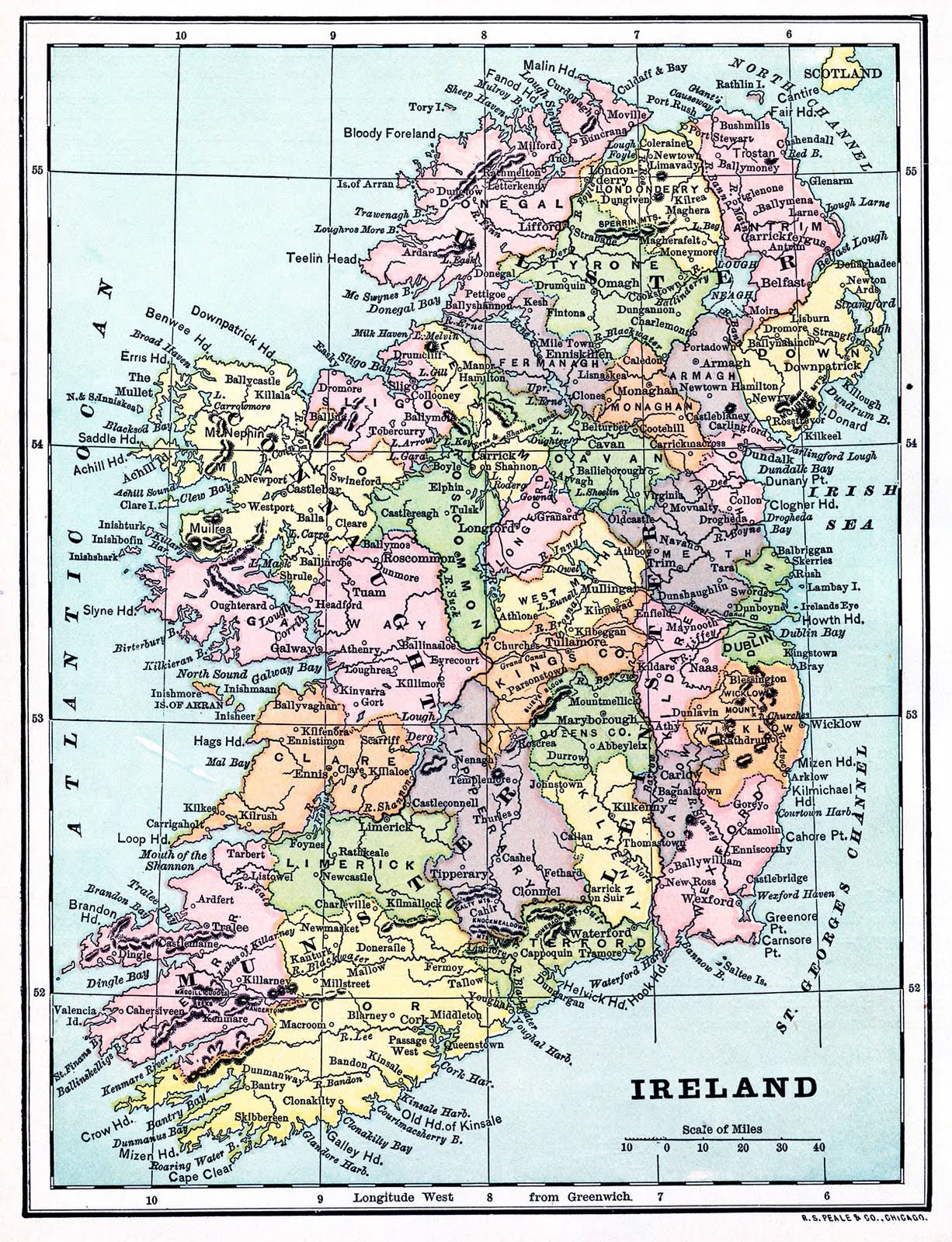printable ireland map printable ireland map