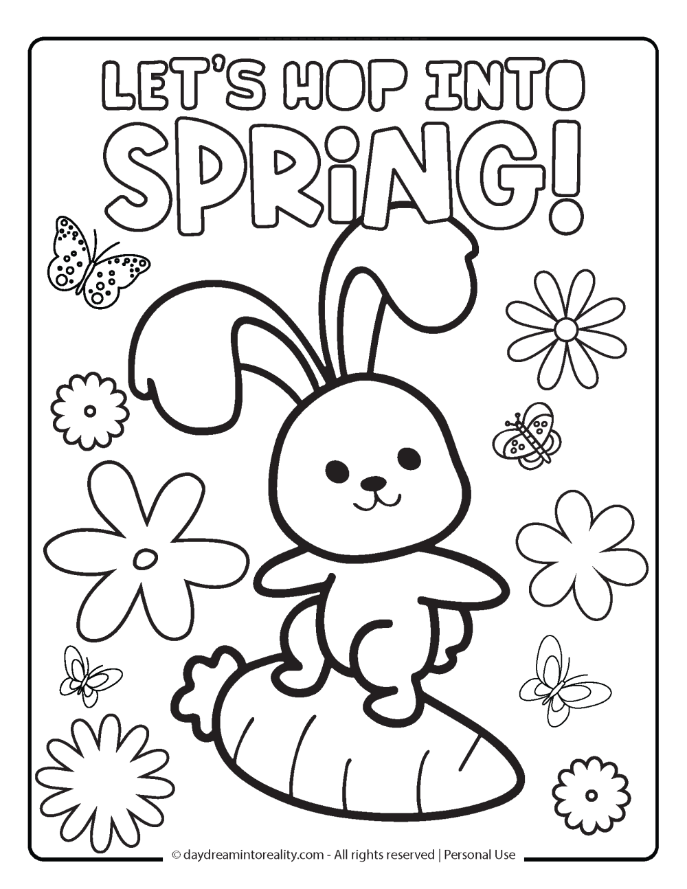 spring coloring pages