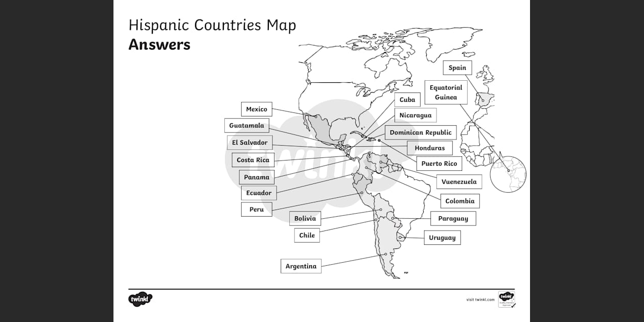 printable map of spanish speaking countries