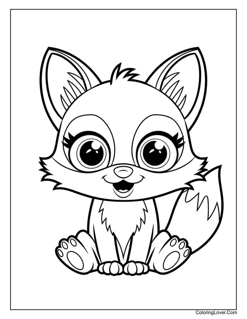 fox coloring pages