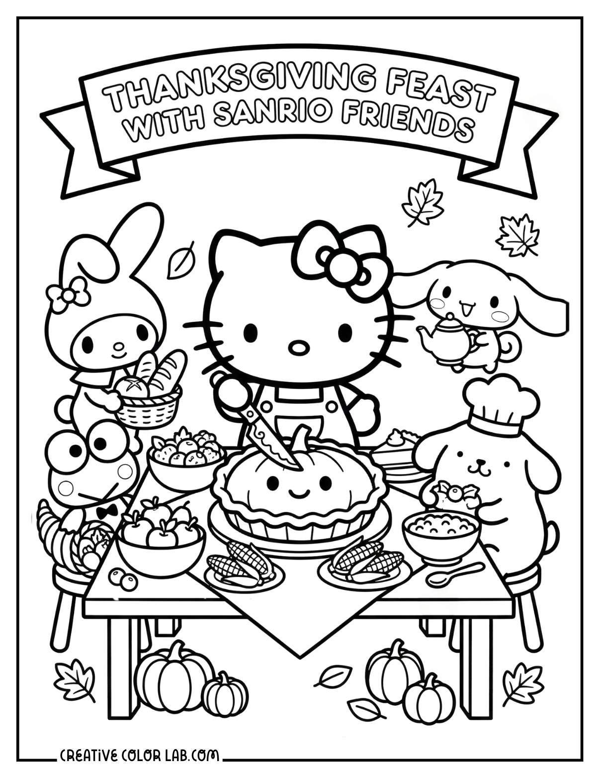 sanrio coloring pages