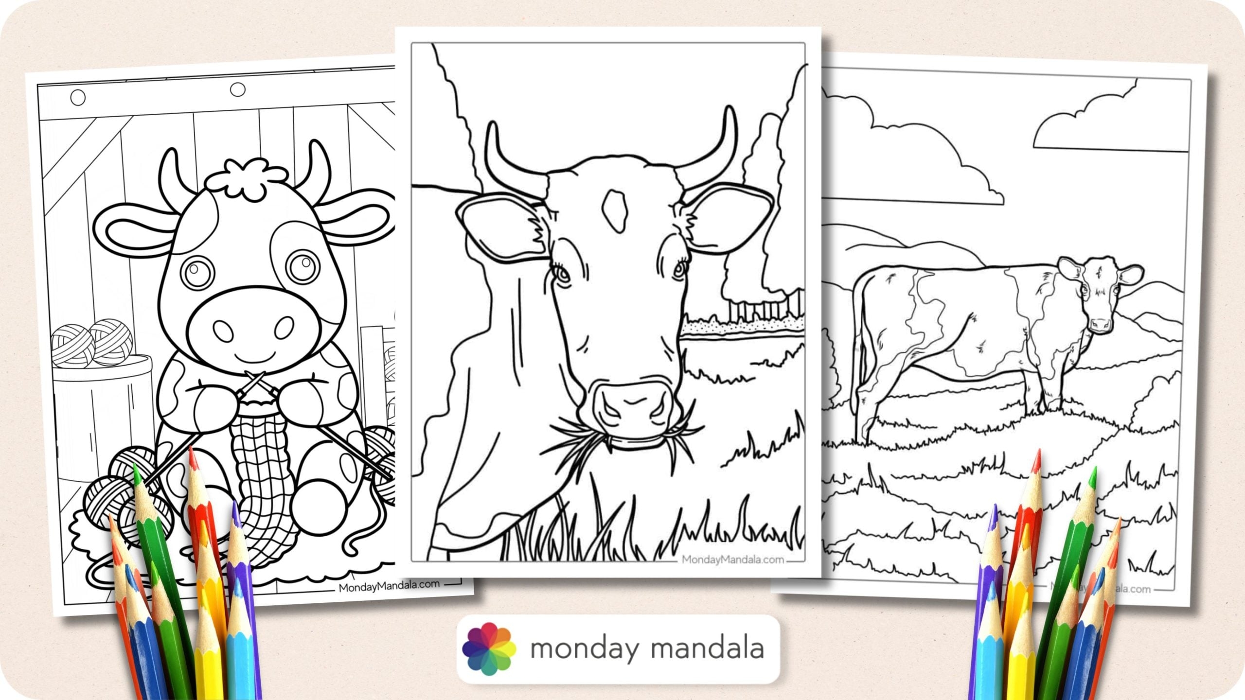 44 Cow Coloring Pages Free PDF Printables 