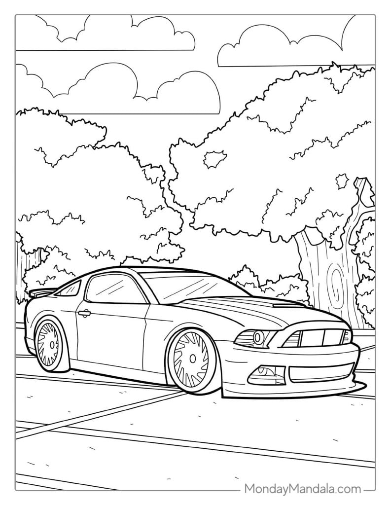car coloring page car coloring page