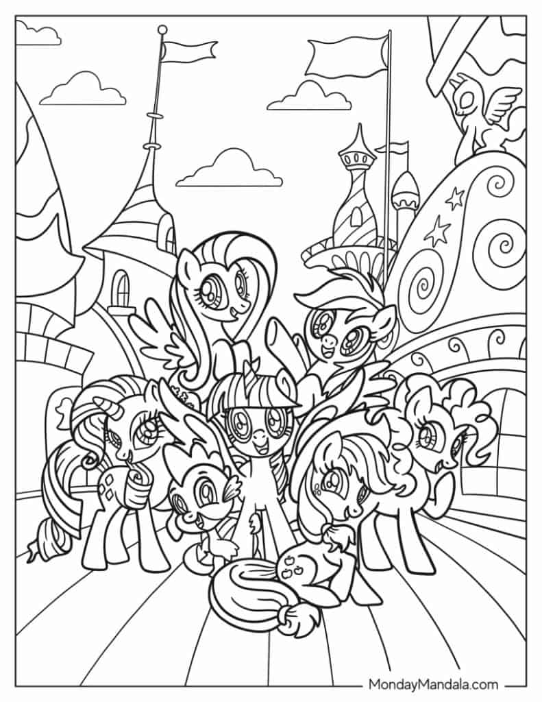 mlp coloring pages