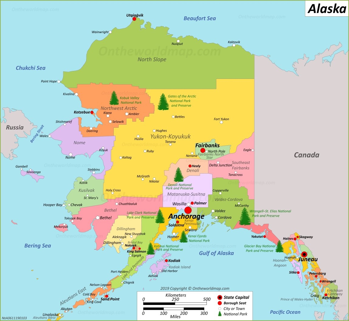 printable map of alaska