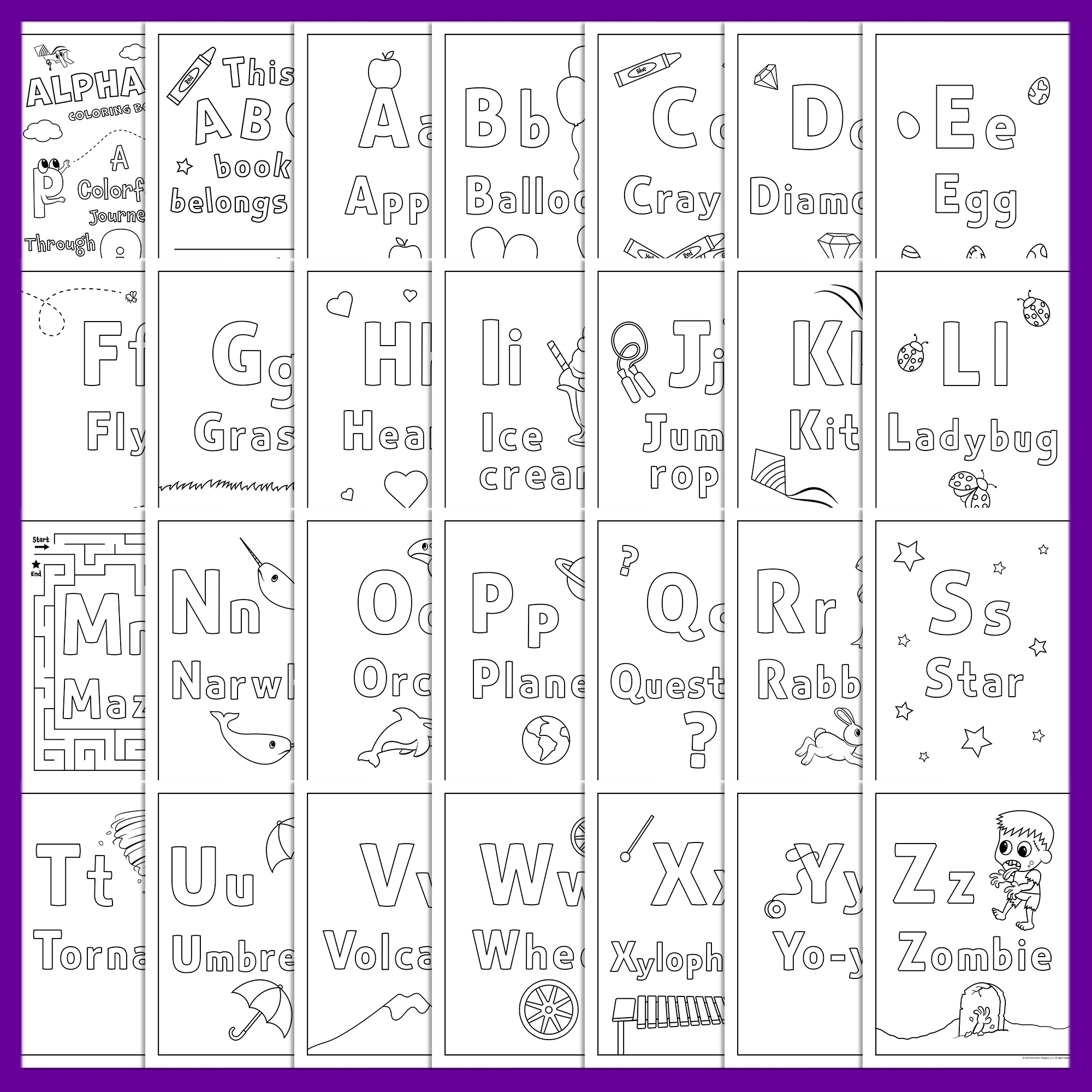 Alphabet Coloring Book ABC Coloring Pages Back To School Activity Classful Alphabet Coloring Book ABC Coloring Pages Back To School Activity Classful