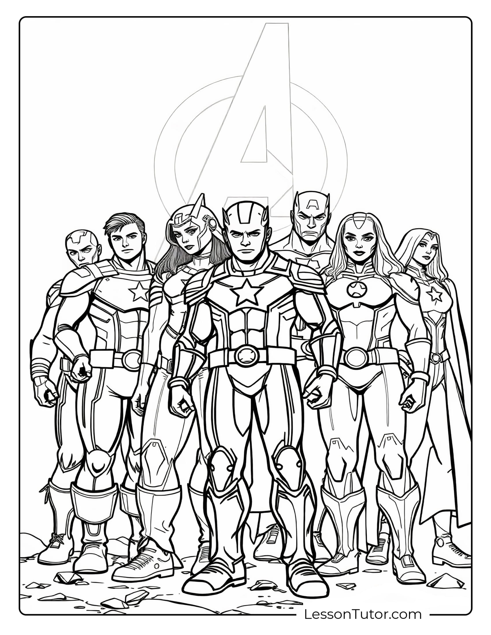 avengers coloring pages