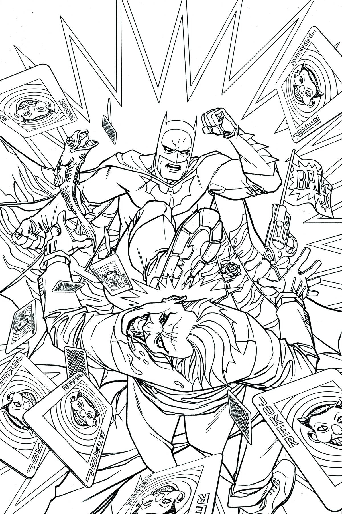 Batman 48 Adult Coloring Book Cover Fresh Comics