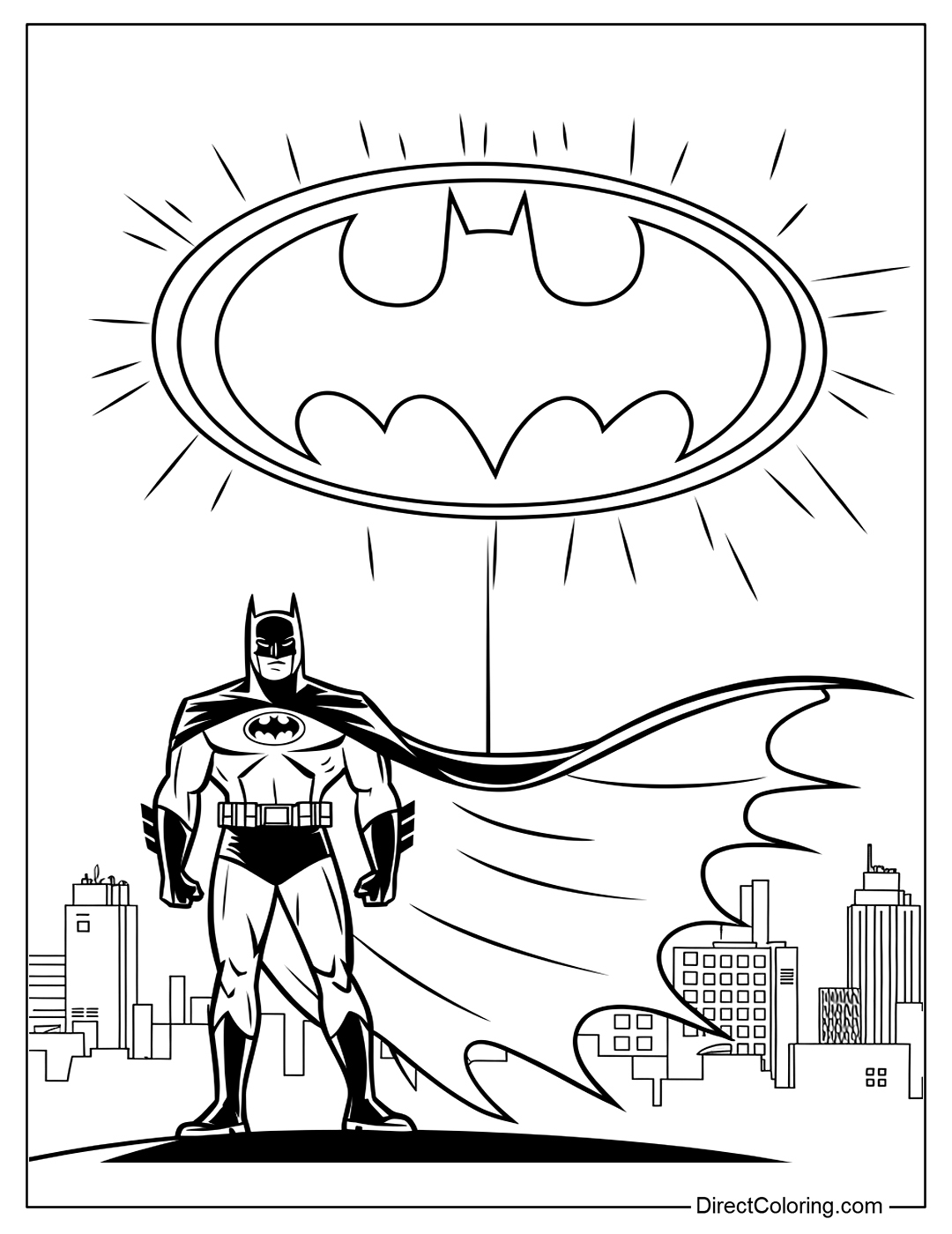 Batman Coloring Pages Free PDF To Download And Print