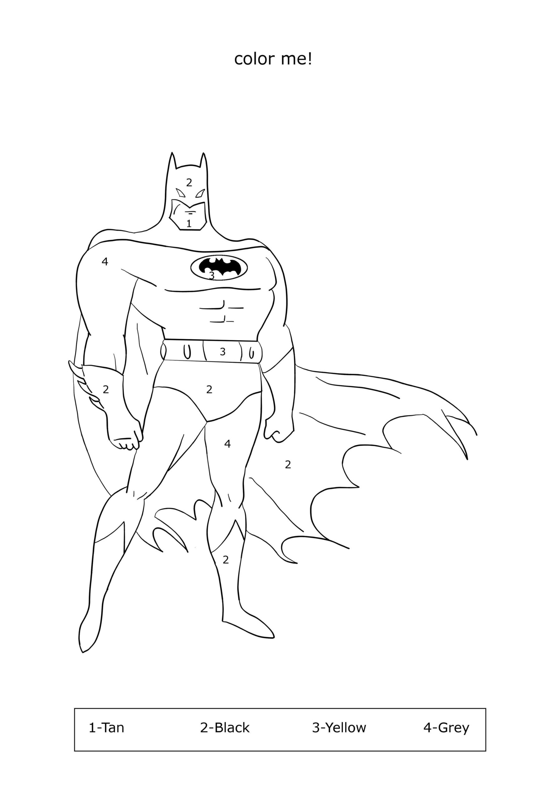 coloring book pages batman