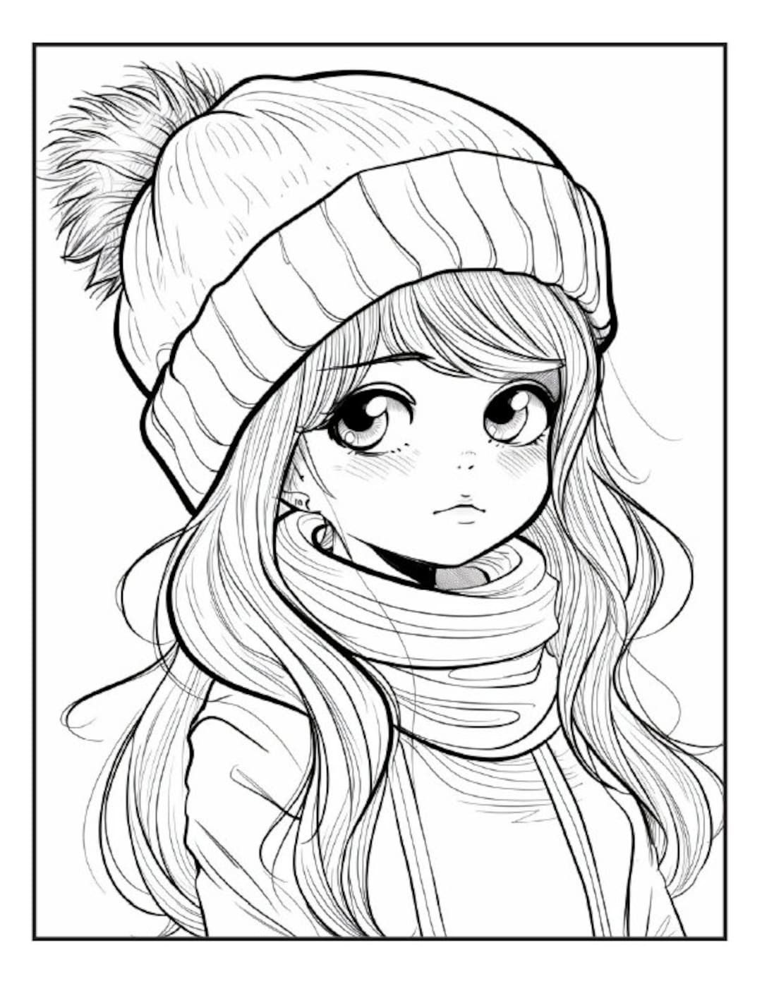 Best Seller 200 Kawaii Girls Coloring Pages For Adults Printable Digital PDF Instant Download Popular Item Etsy