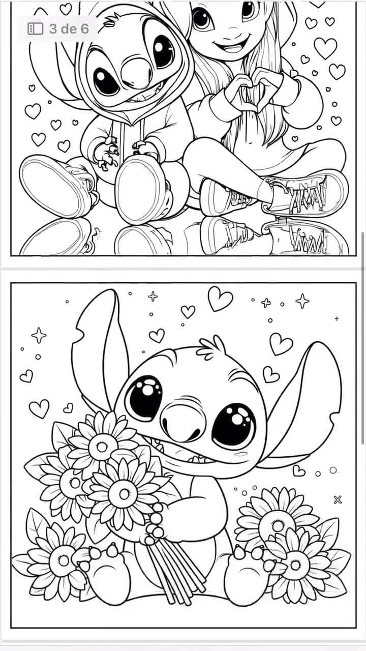 coloring pages stitch