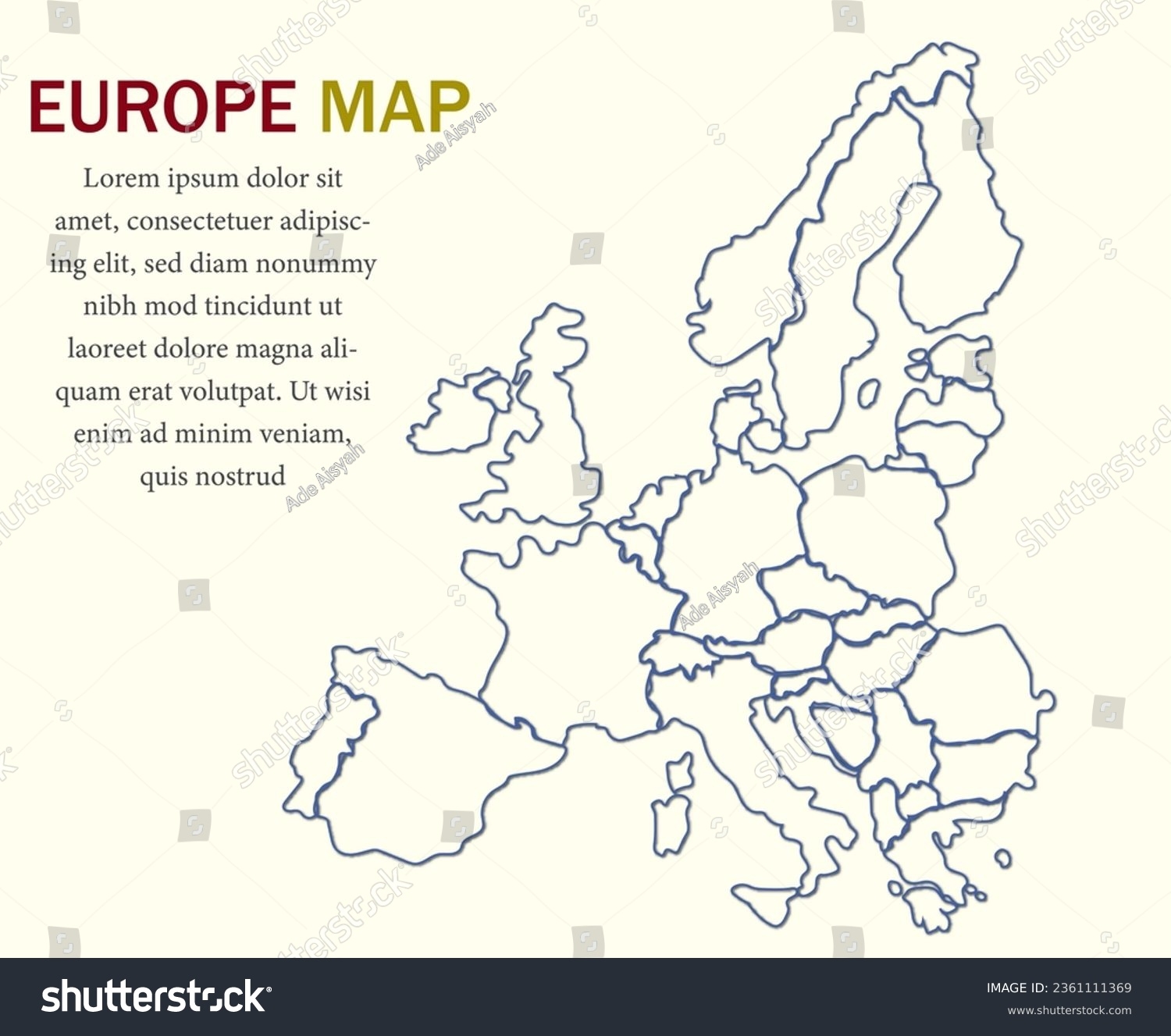 printable europe map