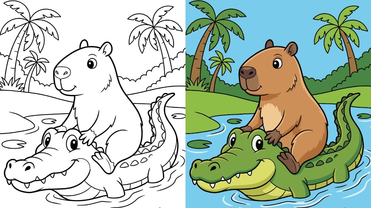 Capybara Coloring Pages 35 Free Printable PDFs 