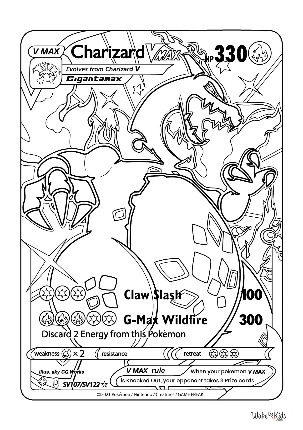 Charizard Coloring Pages Free Printable PDFs WakeTheKids