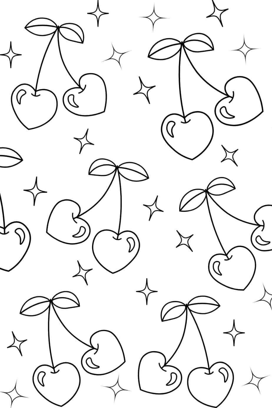 Cherry Heart Coloring Page Sustain Life Journal Cherry Heart Coloring Page Sustain Life Journal