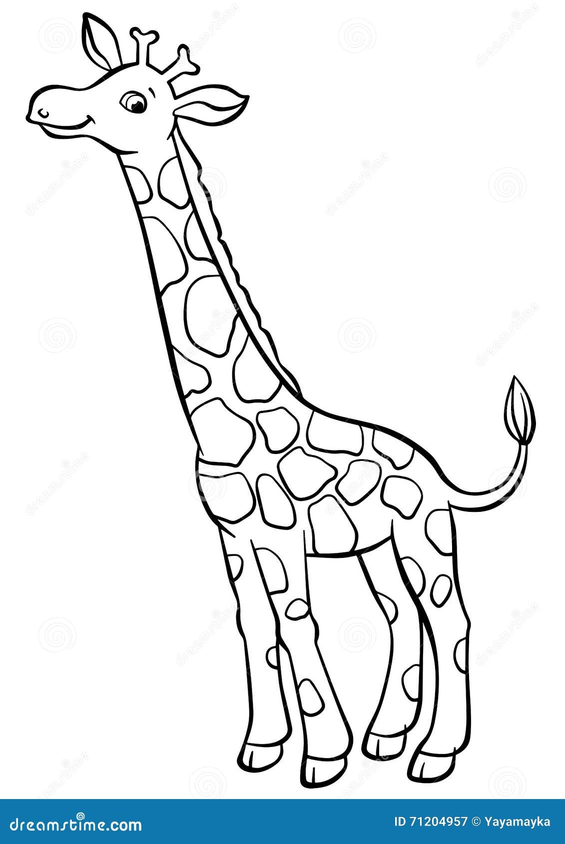 giraffe coloring pages