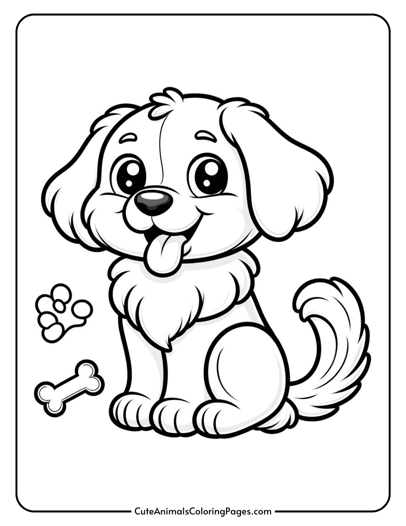 dog coloring page dog coloring page