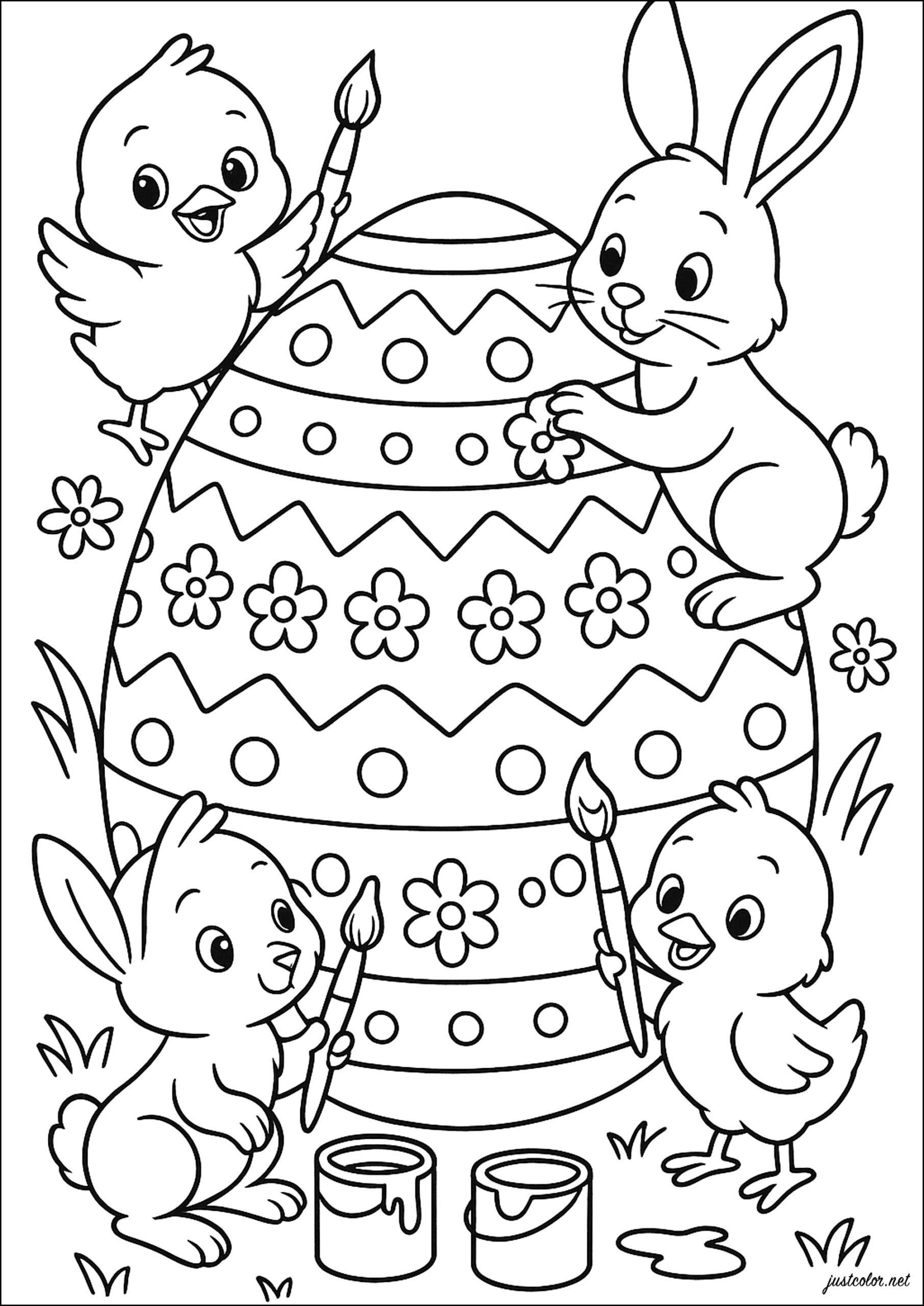 easter coloring page