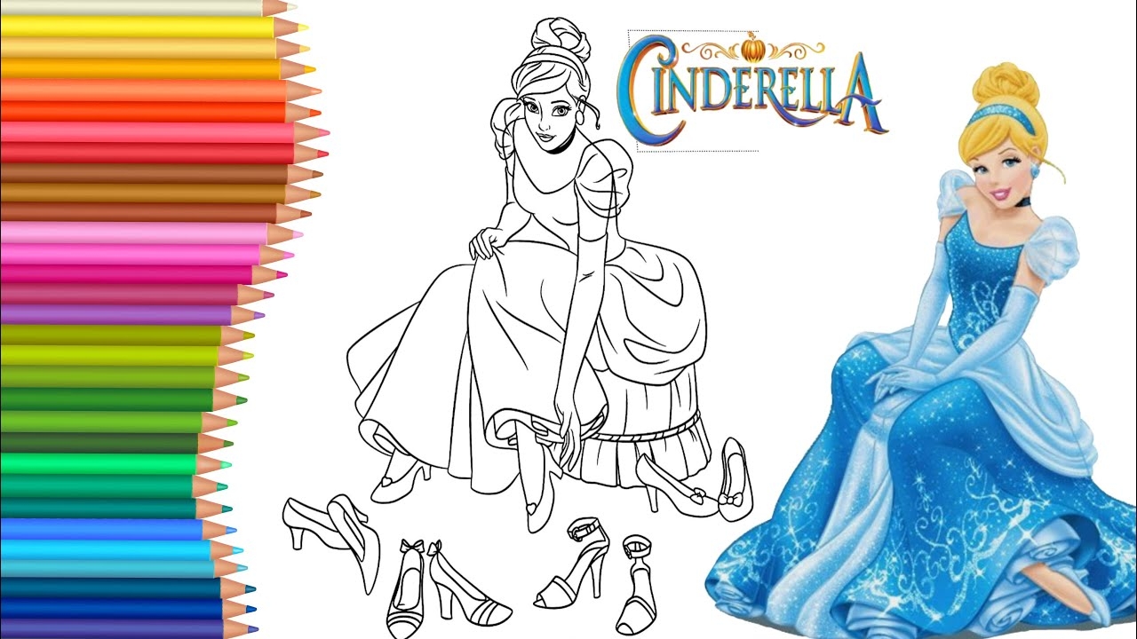 cinderella coloring pages