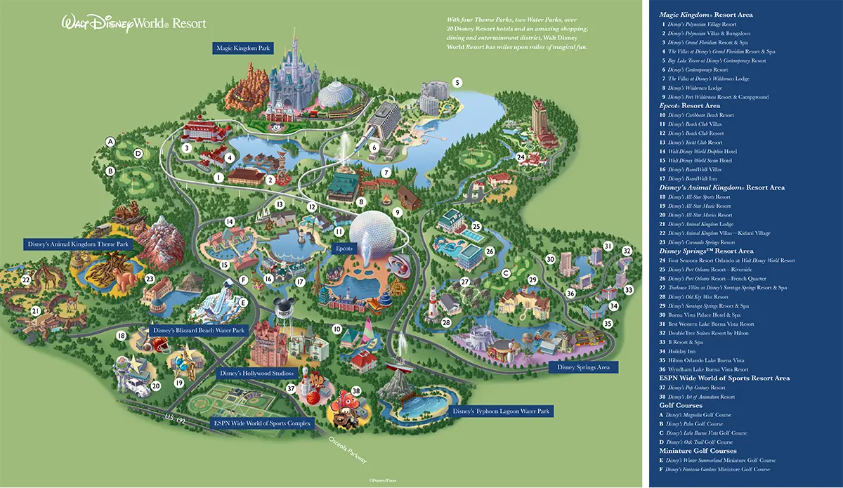 Disney World Maps With Magic Kingdom Map Disney World Maps With Magic Kingdom Map