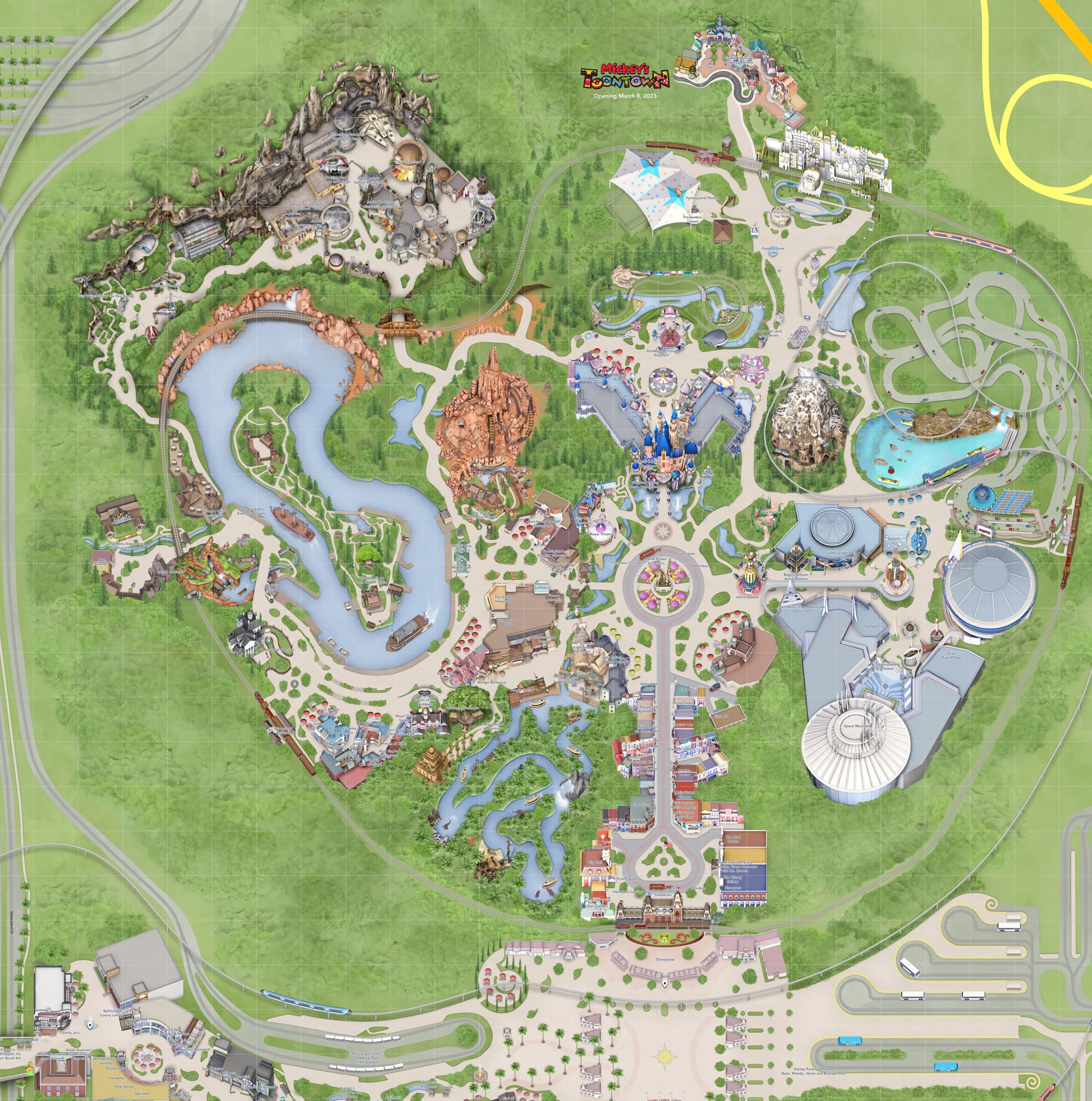 map of disneyland printable
