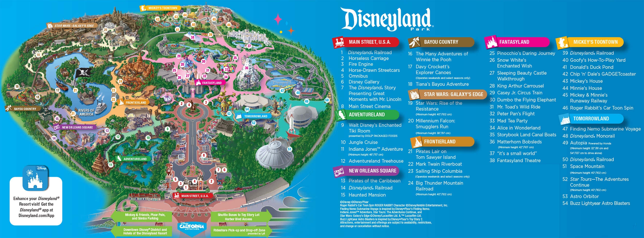 Disneyland Park Map In California Map Of Disneyland Disneyland Park Map In California Map Of Disneyland