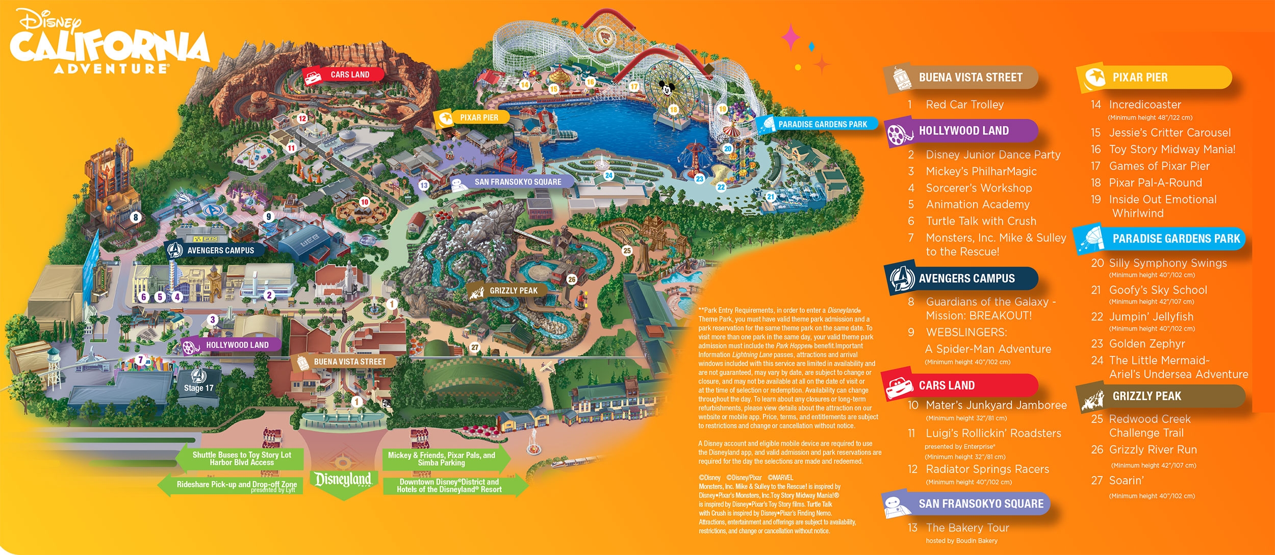 disneyland california map printable