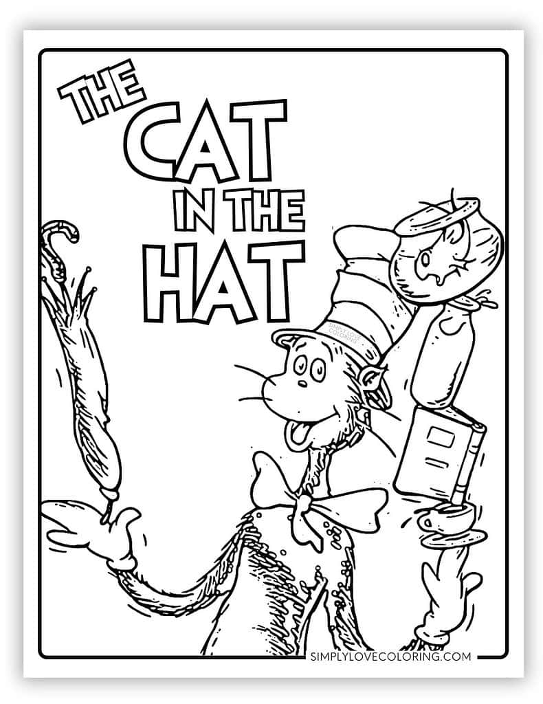 Dr Seuss Coloring Pages Free PDF Printables Simply Love Coloring