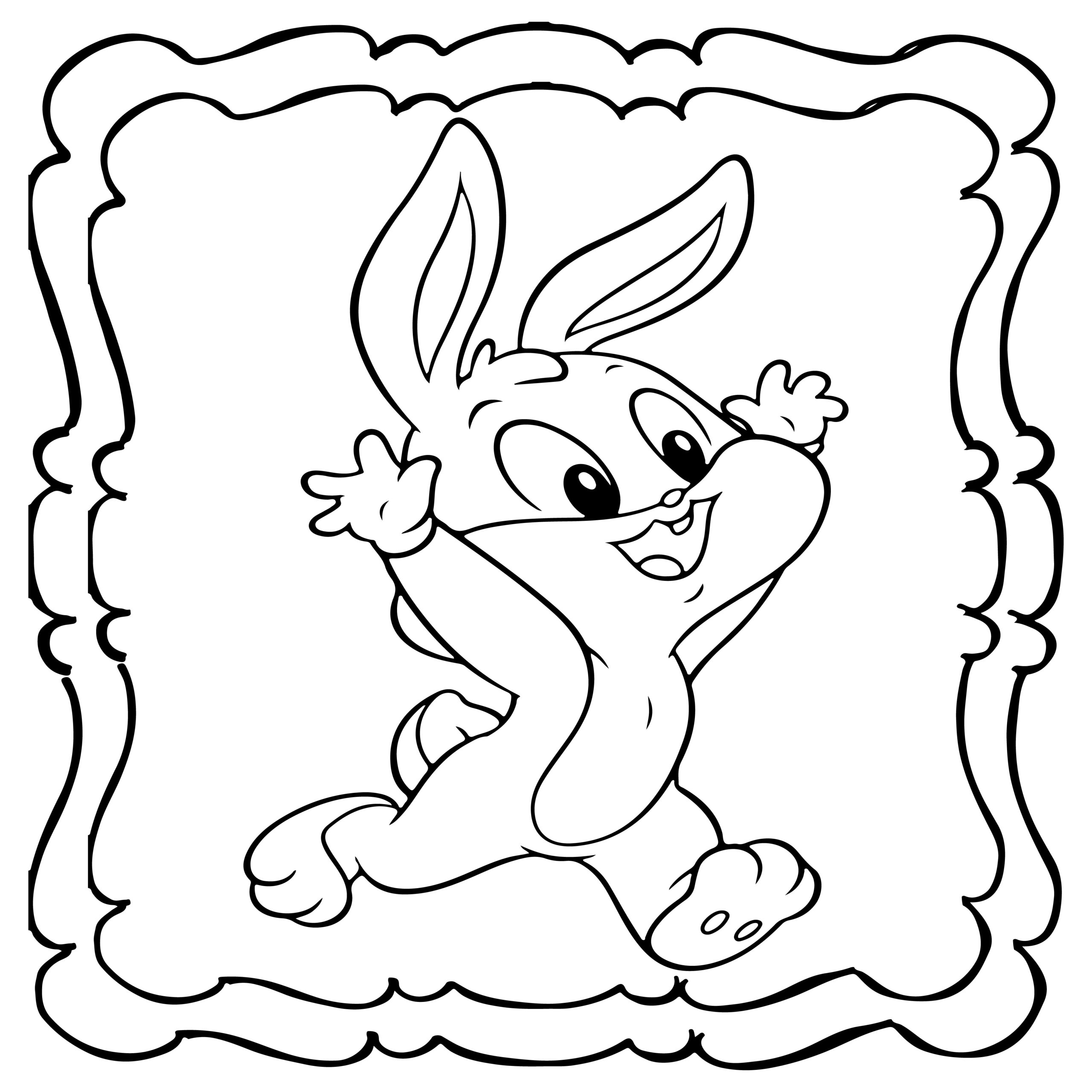 easter bunny coloring book pages