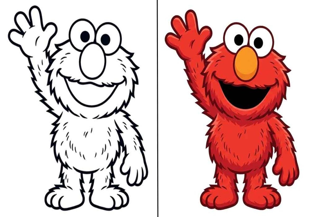 elmo coloring pages