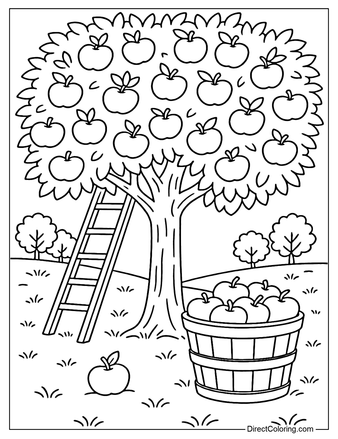 autumn coloring pages