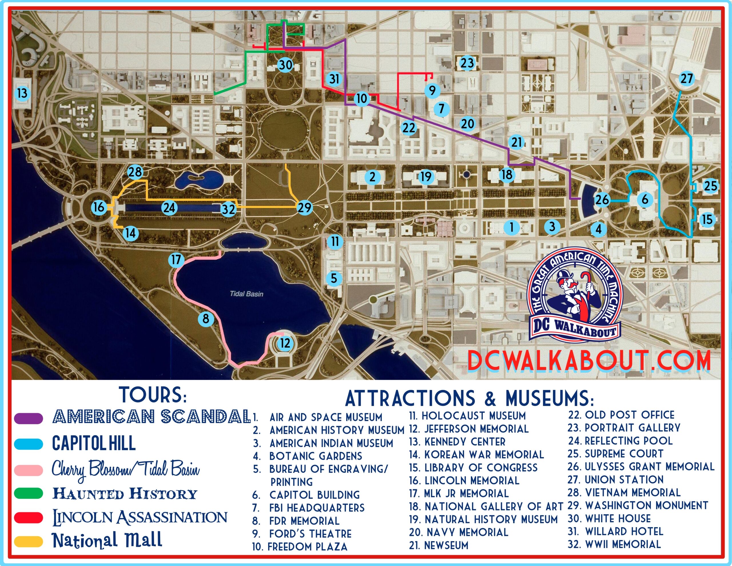 File Washington DC Tourist Map jpg Wikimedia Commons