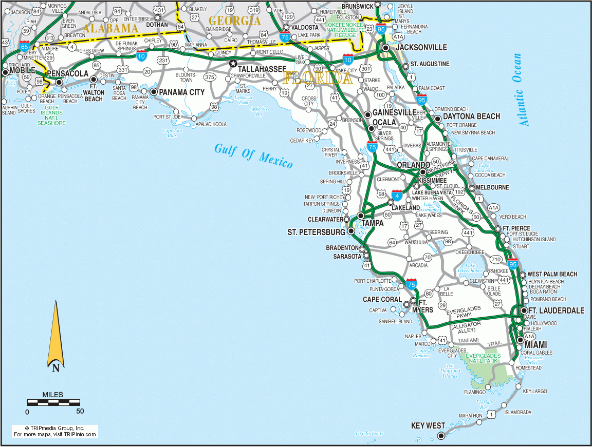 Florida Road Map