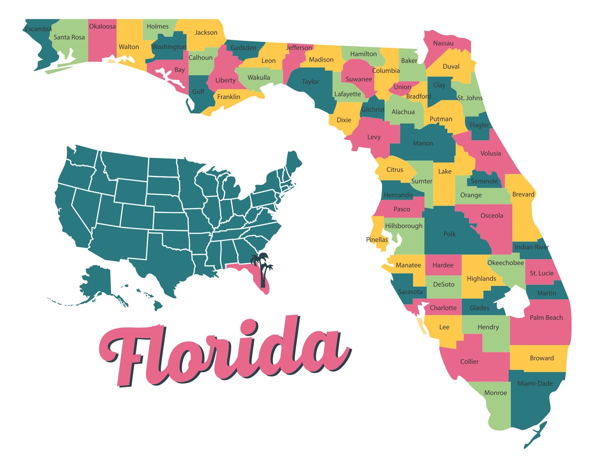 printable map of florida
