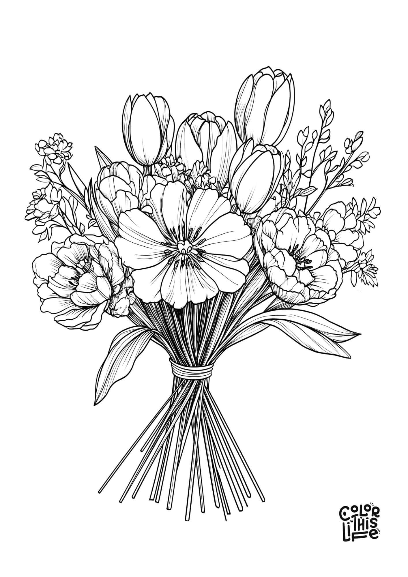 floral coloring pages floral coloring pages