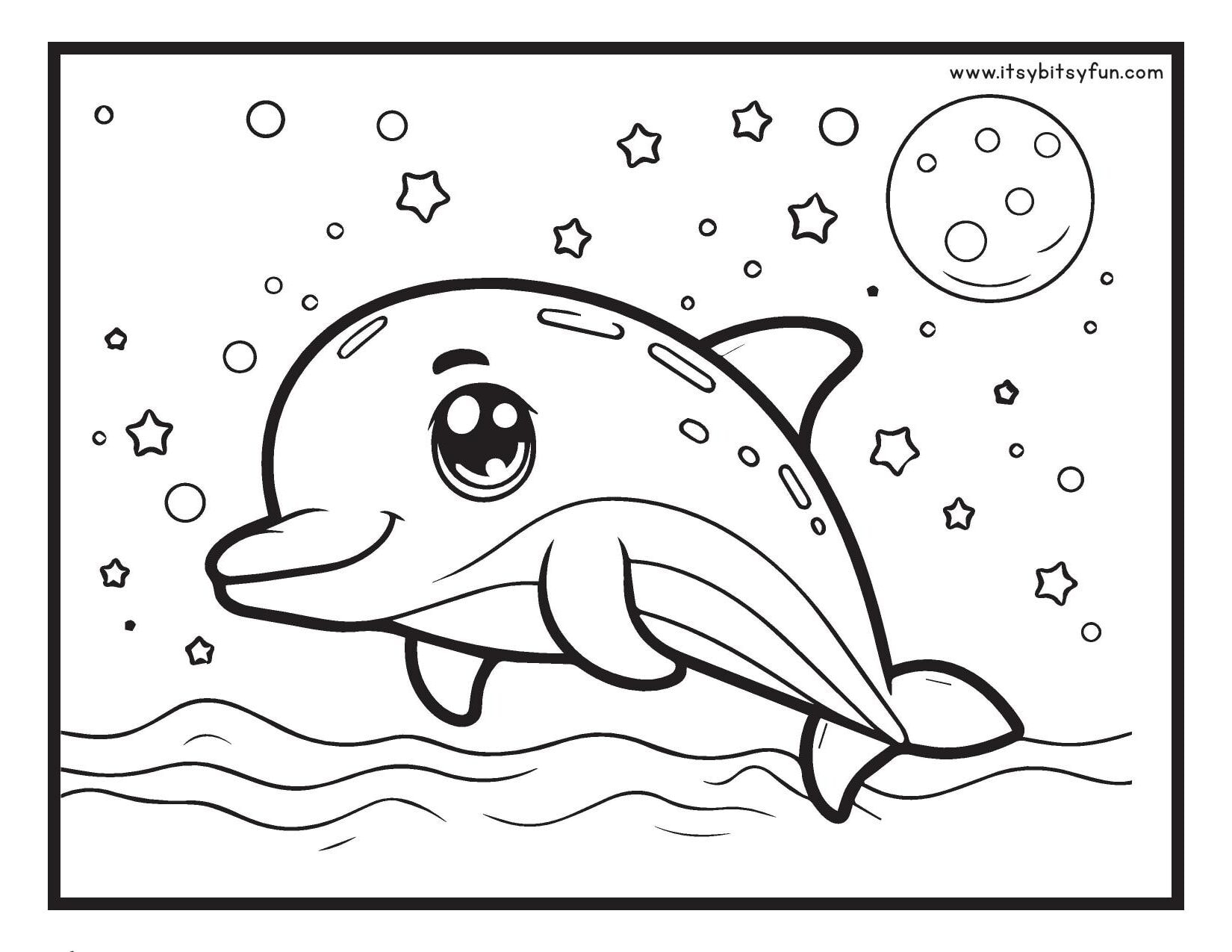 dolphin coloring pages