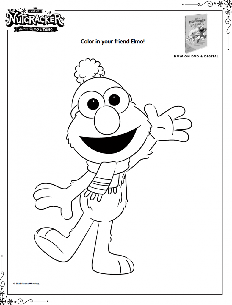 Free Printable Holiday Elmo And The Nutcracker Coloring Pages Classy Mommy