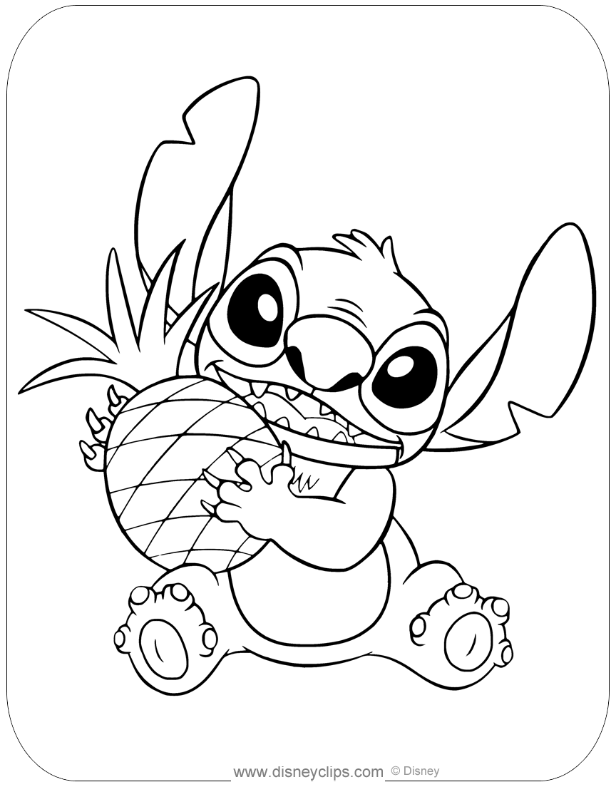 printable stitch coloring pages