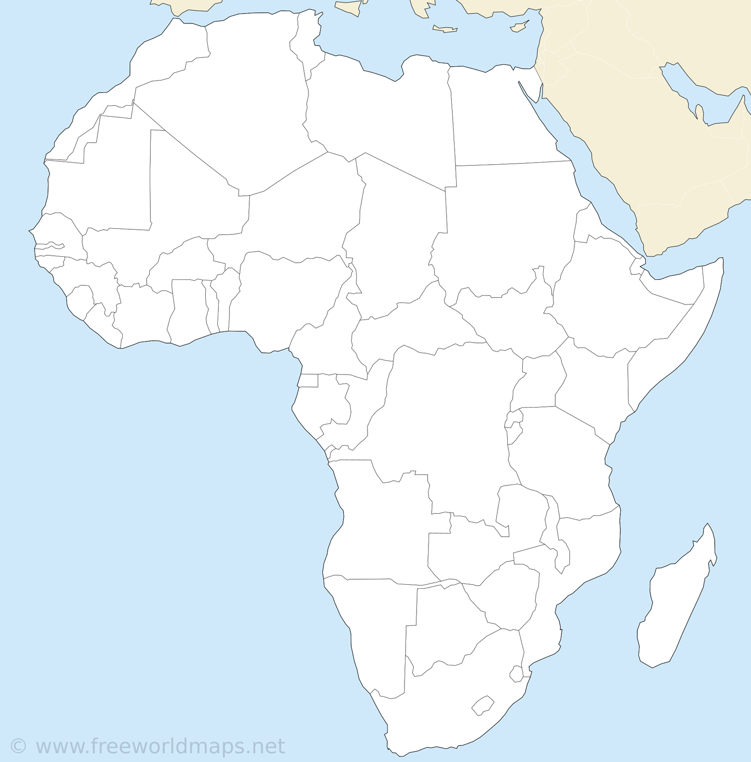 Free Printable Maps Of Africa Free Printable Maps Of Africa