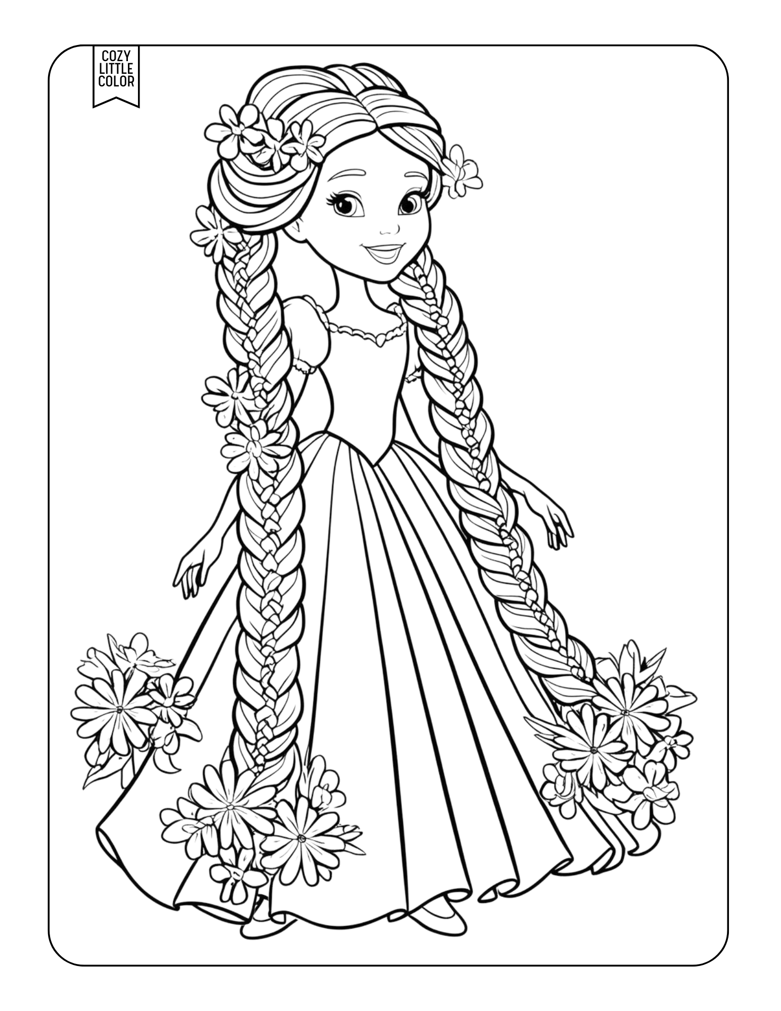 princess coloring pages printable