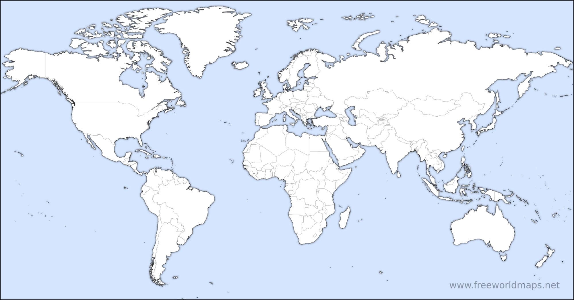Free Printable World Maps Free Printable World Maps