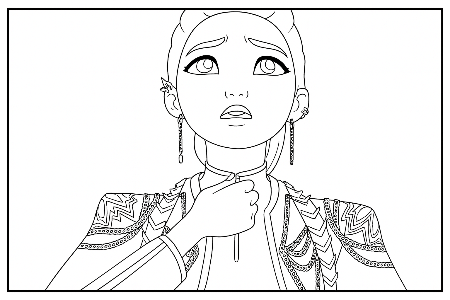rumi coloring page