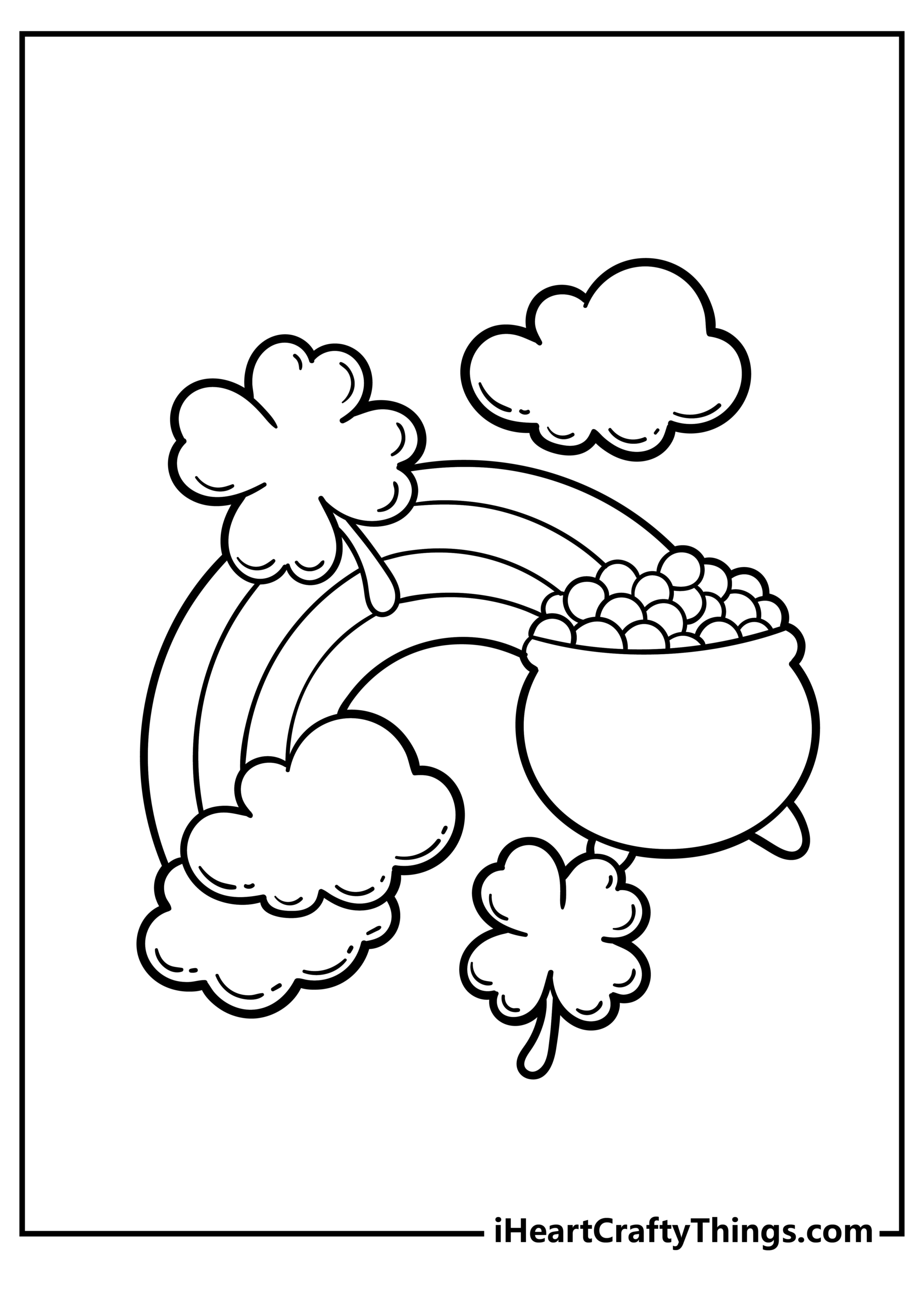 Free St Patrick s Day Coloring Pages Printable PDF Sheets 
