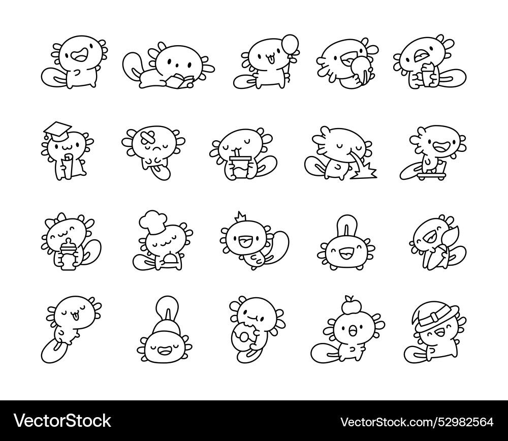 axolotl coloring page