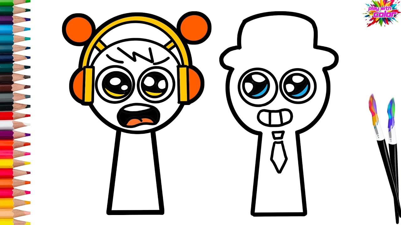 How To Draw And Color A Cute Mr Black From Sprunki Easy Tutorial YouTube How To Draw And Color A Cute Mr Black From Sprunki Easy Tutorial YouTube
